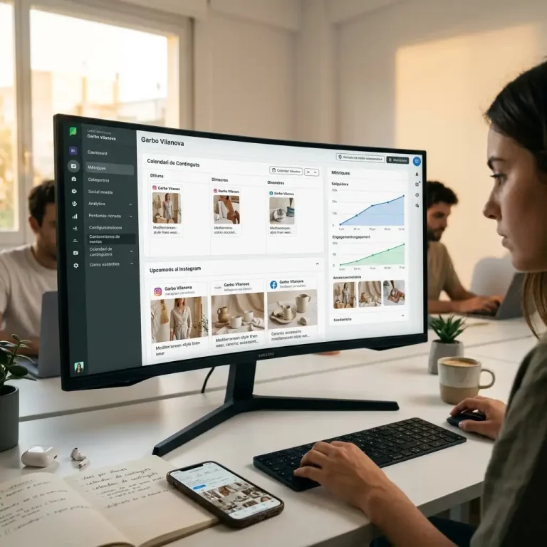 KLOROFiLA gestión redes sociales Vilanova i la Geltrú calendario contenidos marketing digital analytics